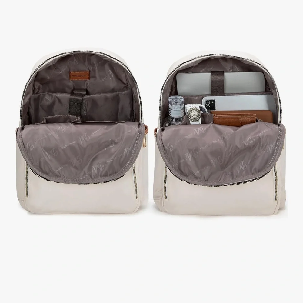 NWOT Montana West Medium Backpack for Women Lightweight Backpack Purse Beige - Picture 2 of 11